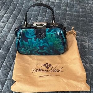 Patricia Nash Blue Mini leather bag